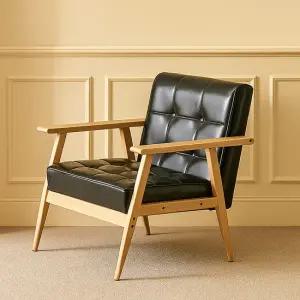 리버퍼니쳐 믹셀 1인쇼파 우드프레임 카페 휴게실 사무실