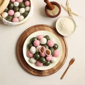 [리타방앗간]찌지않고 바로먹는 말랑 깨송편600g+600g