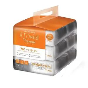 아토마일드 프리미엄 물티슈 (캡) 64매x6개