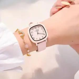 고품질 시계 손목 아날로그 여성 심플 파스텔 데일리 예쁜 (WFJLV3T)