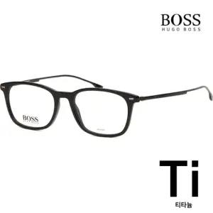 휴고 보스 티타늄 안경테 BOSS1015 807 뿔테 블랙 명품