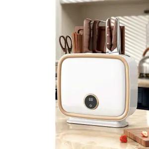 수저살균기 젓가락 통 도마 칼 건조기 UV 가위 꽂이 살균기(살균+건조)-그린