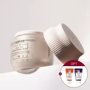 에이지랩 스네일 뮤신 저자극 영양크림 50g 탄력/미백/기미 (총1개) + 미니폼클 30ml 2개 증.정