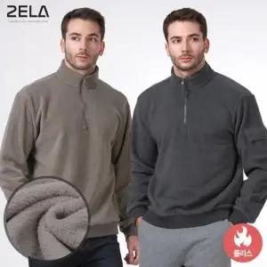 투엘라 윈터하이브 남성 폴라플리스 데일리 포켓 반집업 맨투맨 티셔츠(M6WT03)