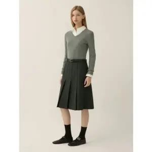 [갤러리아] [겨울]플리츠 미디 스커트