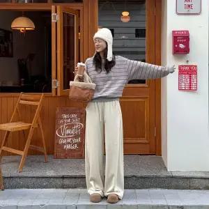 [메이블루]사이드핀턱 벨로아 투웨이팬츠