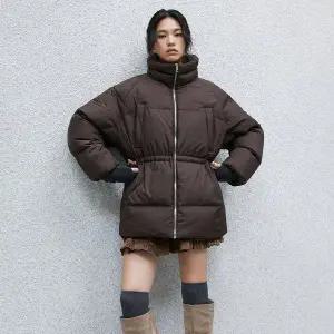 [LAP](강남점)(덕)하이넥니트배색 힙기장 다운 AR4ENB61