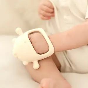 쪽쪽본능 올실리콘 쪽쪽이+곰돌이 손목 치발기 SET 색상선택)