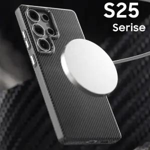 삼성전자 갤럭시 S25 울트라 플러스 FE/겔럭시/최고급/카본/메탈 라인/풀커버/맥세이프 호환 슬림/하이브리드/정품 범퍼/추천/아머/케이스