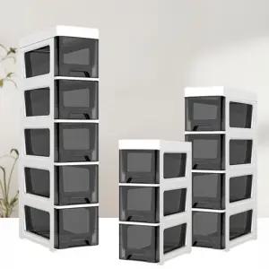 틈새서랍장 3단 5단 슬라이딩수납 카페 다용도 수납정리함 가정용 사무실 플라스틱 다용도수납