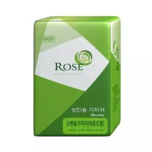 로즈 소변용 속기저귀 라운드형 일반, 20매, 10개