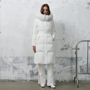 [시흥점][에고이스트]에고이스트 여성 사가폭스퍼 시그니처 페미닌 롱 다운점퍼 (ER4TD507)