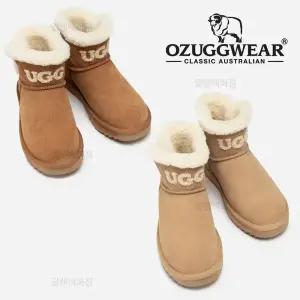 오즈웨어 25년신상 본디 퀼팅자수 호주양털 방수 방한 미니 숏 어그부츠