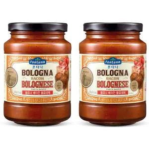 폰타나 볼로냐 베이컨 볼로네제 파스타 소스, 430g, 2개