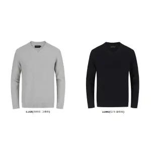 [롯데백화점]리얼지오지아 울 혼방 V넥 풀오버 스웨터 2종 택1 AAE4ER1107