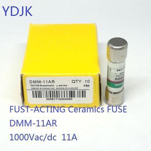 플루크 멀티미터용 FUST-ACTING 세라믹 퓨즈 DMM-11AR 1000VAC/DC 11A 10x38mm 치수 1 개