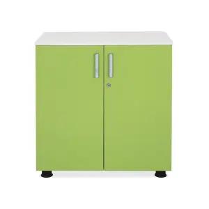 HS 컬러2단올문장 사무용캐비넷 수납장 2단책장