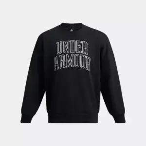 언더아머 남성 UA 아이콘 헤비웨이트 테리 오버사이즈 크루 1386548-001