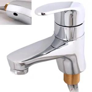 화장실 세면대 원홀 유광 수동 팝업홀 대붙이 수전 욕실수도꼭지 교체용