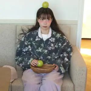 [모코블링] 플라워 덤블 아노락 #오버핏아노락 #덤블아노락 #투웨이아노락 #양털아노락 #삿포로