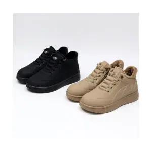 제이시 여자 털 겨울 방한화 3cm 통굽 운동화 B127