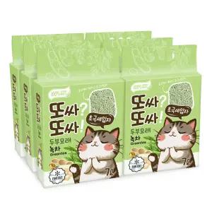 태비 또또 두부모래 초극세입자 녹차 7L x 6개