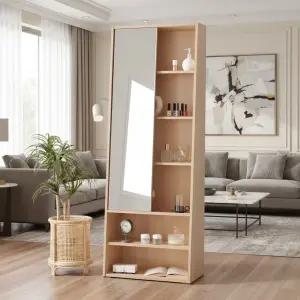 슬라이드형 전신거울 수납 화장대 600 화장대거울장 침실화장대