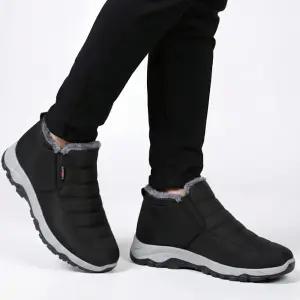 겨울 기모 안감 패딩 방한화 슬립온 털신