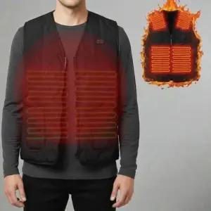 남성 3단조절 발열조끼 온열 기모 열선 조끼 겨울조끼 방한조끼 WFL7CFE
