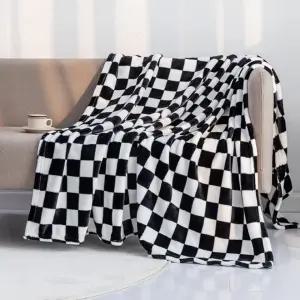 체커보드담요 블랭킷 극세사 부드러운 소프트 겨울 따뜻한 캠핑 소파 미니 체크 차박 무릎