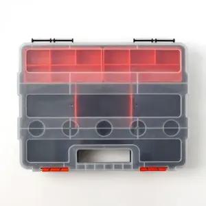 부품 정리함 투명 박스 2단 멀티함 다용도박스 소품케이스 멀티박스 수납함 멀티케이스
