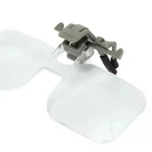 클립형 휴대용 돋보기 작업용 노안용 배율 안경 착용 돋보기 간편