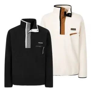 [매장판] 컬럼비아 플리스 풀오버 자켓 티셔츠 반집업 남녀공용 헬베시아 하프스냅 AE5780