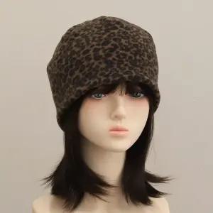 국내제작 레오파드 호피 따뜻한 플리스 후리스 가을 겨울 남자 여자 남녀공용 스트릿 패션 비니 모자