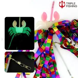 트리플 거꾸로 색동스커트 대왕문어 문어채비 돌문어 야광꽃게 피문어