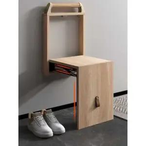 벽걸이형 신발장 간이의자 장착형 현관 벽면 접이식 체어