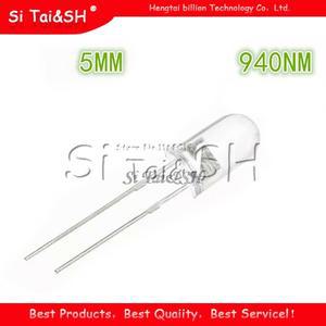 100pc LED 5mm 940nm IR 적외선 방출 원형 튜브 라이트 다이오드