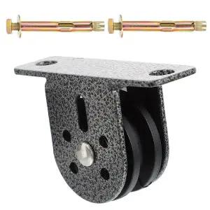 2개입 벽걸이형 싱글 리프팅 풀리 헤비 듀티 무소음 피트니스 풀리 블록 운동용 트랙션 베어링 휠 체육관