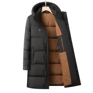 캐주얼 겨울 남사친 롱 점퍼 후드 패딩 럭셔리 트렌드 방한 오리털 패피4