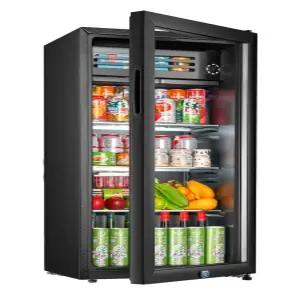 소형 투명 탕비실 음료수 개업선물 술장고 사무실 유리문 미니 잠금장치 냉장