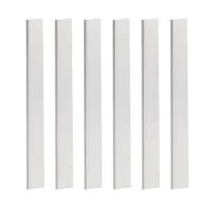 6PCS 알루미늄 플랫 바 - 1 /8(3mm) x 정사각형 재고 12 길이 6061 금속 시트 플레이트 산업용 보호 필름