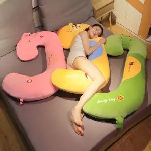 대형 수면 롱쿠션 성인애착 긴베개 동물 바디필로우 바디핏 안고자는