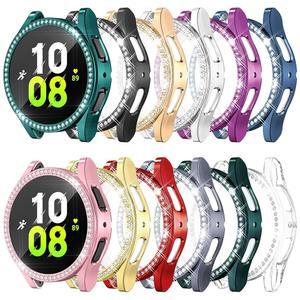 [12팩] 갤럭시 워치 5 / 4 44mm 화면 보호 케이스, 다이아몬드 여성용 만능 소프트 커버 액세서리 SM-R910, SM-R870 와 호환되는 RICHONE