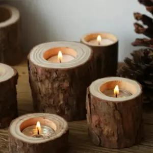 홀더 캔들 촛대 양초받침대 우드 티라이트 인테리어 (WFJ6DU8)