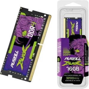 PUSKILL DDR4 노트북 RAM 32GB 키트(2x16GB) 3200MHz(PC4-25600) 260핀 SODIMM CL22 1.2V - 게임용 및