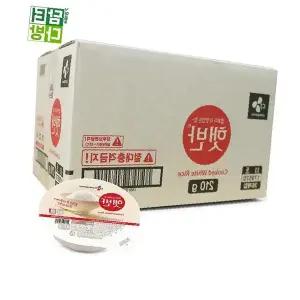 즉석밥 전자레인지 가정용 백미 개별포장 간편식 도시락 직장인 혼밥 일인분 컵반