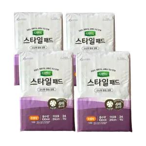 디펜드 스타일 패드 참숯 중용량 24개입 x 4개