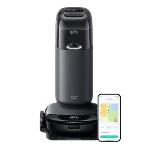 eufy S1(올인원 스테이션 포함), 하이드로젯 시스템(롤러 걸레, 로봇 청소기 및 걸레 콤보 놀라운 흡입력, 장애물 회피, 다단계 매핑, 자동 수축, 반려동물 털 관리에 완벽합