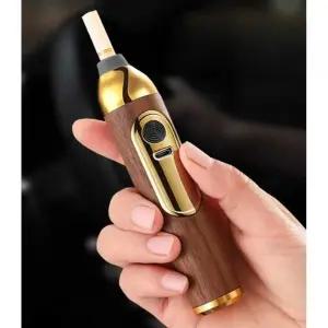 차량재떨이 휴대용재털이 가루 선물용 방지 흡연 냄새 월넛골드