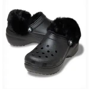 [크록스]Classic Platform Fuzz Lined Cg